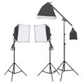 Kit de Estúdio Fotográfico com Conjunto de Iluminação