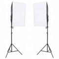 Kit de Estúdio Fotográfico com Conjunto de Iluminação e Fundo