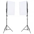 Kit de Estúdio Fotográfico com Conjunto de Iluminação e Fundo