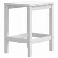 Mesa de Jardim Adirondack 38x38x46 cm Pead Branco