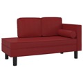 Sofá-cama de 2 Lugares Couro Artificial Vermelho Tinto