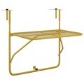 Mesa para Varanda 60x40 cm Aço Dourado