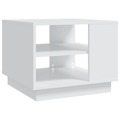 Mesa de Centro 55x55x43 cm Aglomerado Branco