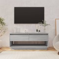 Móvel de Tv 102x41x44 cm Aglomerado Cor Sonoma Cinzento