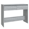 Mesa Consola 100x35x76,5 Aglomerado Cor Sonoma Cinzento