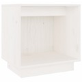 Mesas de Cabeceira 2 pcs 40x30x40 cm Pinho Maciço Branco