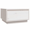 Mesa de Centro 55x56x32 cm Pinho Maciço Branco