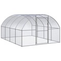 Galinheiro de Exterior 3x4x2 M Aço Galvanizado