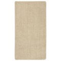 Tapete Shaggy 80x150 cm Antiderrapante Cor Creme