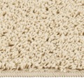 Tapete Shaggy 120x170 cm Antiderrapante Cor Creme