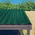 Painéis de Telhado 12 pcs 80x36 cm Aço Revestido a Pó Verde