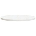 Tampo de Mesa Pinho Maciço Ø60x2,5 cm Branco