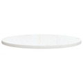 Tampo de Mesa Pinho Maciço Ø70x2,5 cm Branco