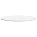 Tampo de Mesa Pinho Maciço Ø90x2,5 cm Branco