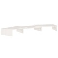 Suporte para Monitor 80x24x10,5 cm Madeira Pinho Maciça Branco