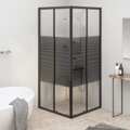 Cabine de Duche Riscas Esg 70x70x180 cm Preto