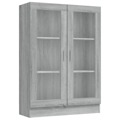 Vitrine 82,5x30,5x115 cm Derivados de Madeira Cinzento Sonoma