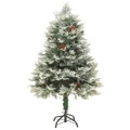 Árvore de Natal com Luzes LED e Pinhas 150 cm Pvc e Pe Verde