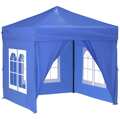Tenda para Festas Dobrável com Paredes Laterais 2x2 M Azul