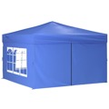 Tenda para Festas Dobrável com Paredes Laterais 3x3 M Azul