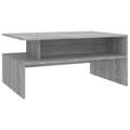 Mesa de Centro 90x60x42,5 cm Derivados de Madeira Cinza Sonoma