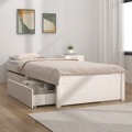 Estrutura Cama com Gavetas 75x190 cm 2FT6 Small Single Branco