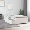 Estrutura Cama com Gavetas 75x190 cm 2FT6 Small Single Branco