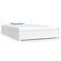 Estrutura de Cama C/ Gavetas 120x190 cm Pequena Casal Branco