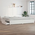 Estrutura Cama C/ Gavetas 180x200 cm Tamanho Super King Branco