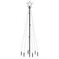 Árvore de Natal com Espeto 108 Luzes LED 180 cm Branco Quente