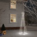 Árvore de Natal com Espeto 108 Luzes LED 180 cm Branco Frio