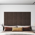 Painel de Parede 12pcs 30x30cm Tecido 1,08 M² Cinza-acastanhado