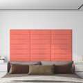 Painel de Parede 12 pcs 60x15 cm Veludo 1,08 M² Cor Rosa