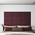 Painel de Parede 12 pcs 60x30 cm Tecido 2,16 M² Roxo