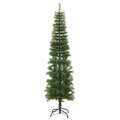Árvore de Natal Artificial Fina com Suporte Pe 210 cm