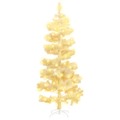 Árvore de Natal Rotativa com Suporte e Leds Pvc 150 cm Branco