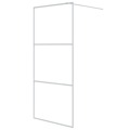 Divisória de Chuveiro 90x195 cm Vidro Transparente Esg Branco