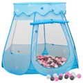 Tenda de Brincar Infantil com 250 Bolas 102x102x82 cm Azul