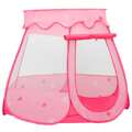 Tenda de Brincar Infantil com 250 Bolas 102x102x82 cm Rosa