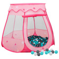 Tenda de Brincar Infantil com 250 Bolas 102x102x82 cm Rosa