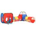 Tenda de Brincar Infantil com 250 Bolas 190x264x90 cm Multicor