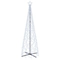 Árvore de Natal em Cone 500 Luzes LED 100x300 cm Branco Frio