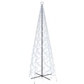 Árvore de Natal em Cone 1400 Luzes LED 160x500 cm Branco Frio