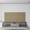 Painel Parede 12pcs 60x30cm Couro Artificial 2,16 M² Cappuccino