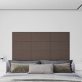 Painel de Parede 12 pcs60x30cm Tecido 2,16 M² Cinza-acastanhado