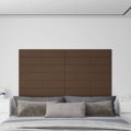 Painel de Parede 12 pcs 90x15 cm Tecido 1,62 M² Castanho