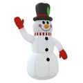 Boneco de Neve Insuflável com Luzes LED 300 cm