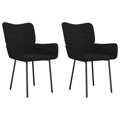 Cadeiras de Jantar 2 pcs Veludo Preto