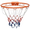 Cesto de Basquetebol 39 cm Aço Laranja