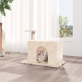 árvore para Gatos com Poste Arranhador Sisal 51 cm Cor Creme